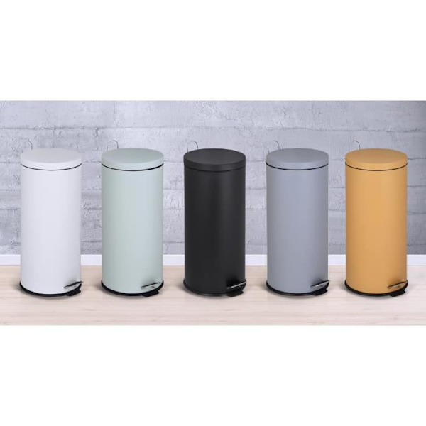 KÖK MOVE Pedal Kitchen Bin URBAN 30L - Grey Steel