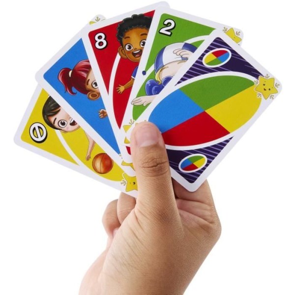 UNO JUNIOR kortspel - MATTEL GAMES - HNN03 - För barn från 3 år och uppåt