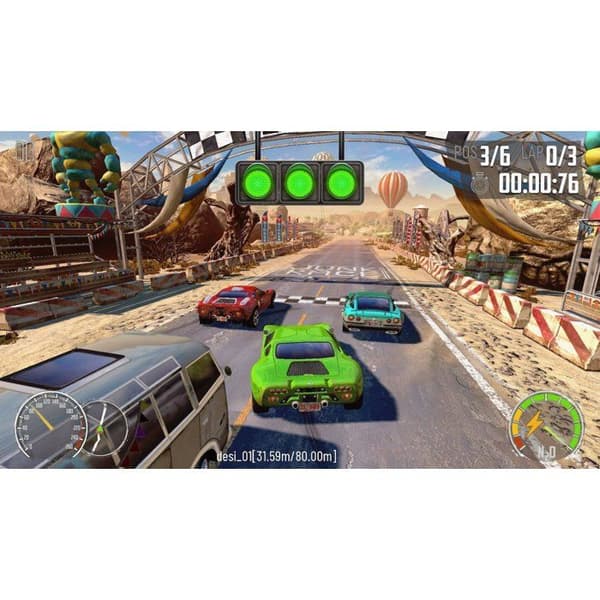 Turbo Booster Racing - Kit (ratt + spel) - PS5-spel