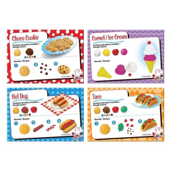 LEXIBOOK - Super Chef mjuk och formbar modelleringslera-kit