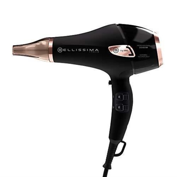 Hårtork - Bellissima - Professional Light Ionic P5 3800 - Koncentrator och diffusor - 3 snabbtorkande temperaturer - 2300W