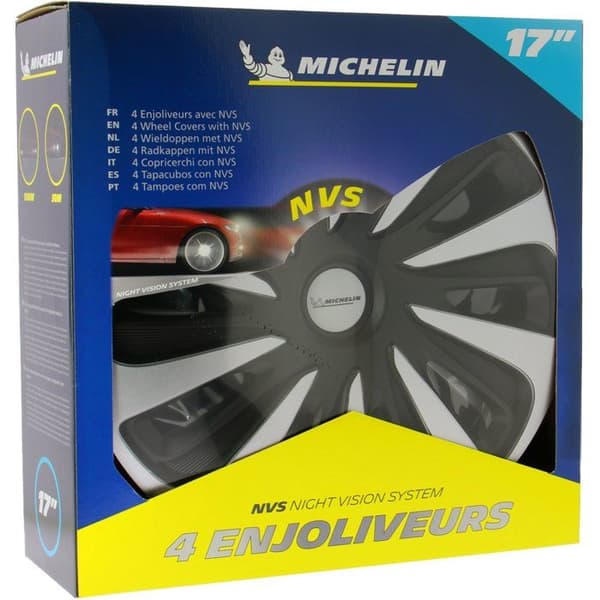 MICHELIN Hjulkåpa 17 NVS 3D by 4 i svart låda