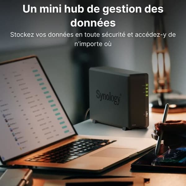NAS-server - SYNOLOGY - DS124 - 1 fack