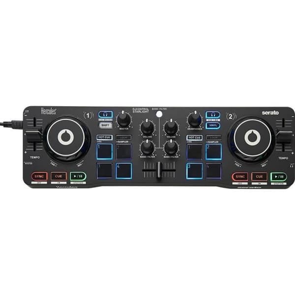 HERCULES DJSTARTER KIT - Starter kit mixer - Svart