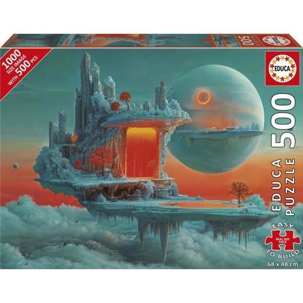 Pussel - EDUCA - Planeten Eld och Is - 500 bitar - 68x48 cm - från 10 år
