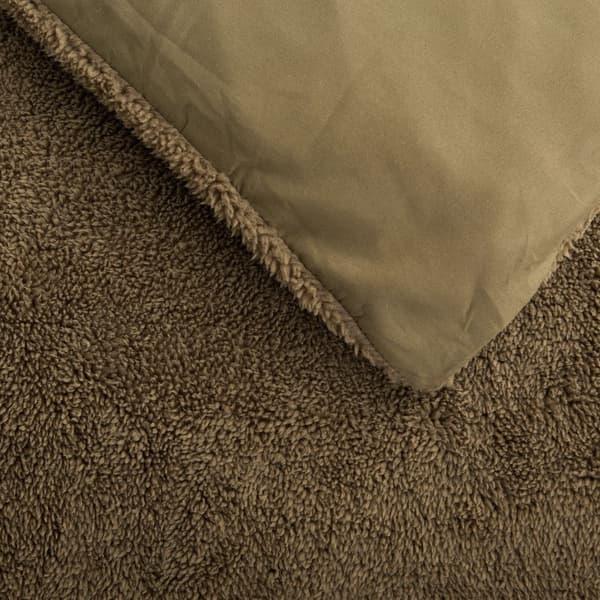 Bäddset - TODAY - Teddy - Dubbel - 220 x 240 cm - Enfärgad Grön