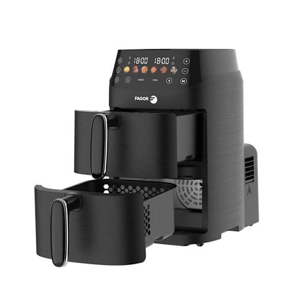 Airfryer - FAGOR - FG3301 - 5L kapacitet - Dubbla 2,5L tankar - 6 program - 2000W