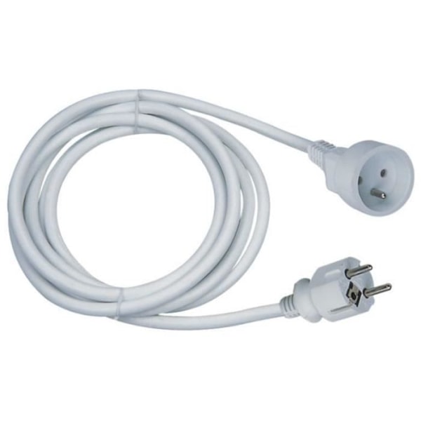 Förlängningssladd - GAO - 16A - 10m kabel - Vit - Robust - Flexibel