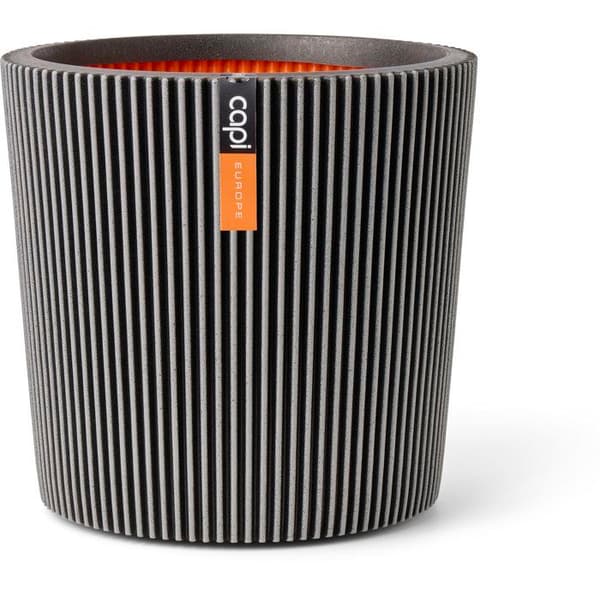 Konisk vas - CAPI EUROPE - Groove NL - 45 x 41 cm - Antracit