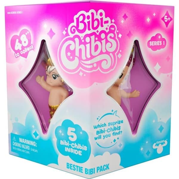 Samlarfigurer för babyn - BANDAI - BIBI CHIBIS - 5-pack - Slumpmässig modell - 5 chibifigurer inklusive 3 mystiska figurer