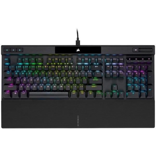 Optical -Mechanical Gaming Keyboard - Azerty - Corsair - K70 Pro Opx - RGB - Black LED Backlight (CH -910941A)