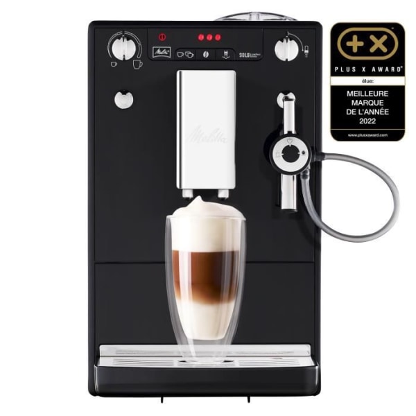 MELITTA E957-101 Automatisk espressomaskin med Caffeo Solo &amp; Perfect Milk slipmaskin - Svart