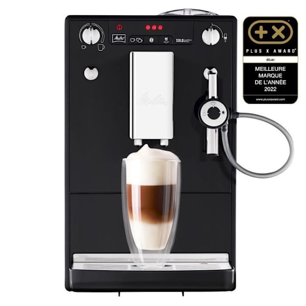 MELITTA E957-101 Automatisk espressomaskin med Caffeo Solo & Perfect Milk slipmaskin - Svart