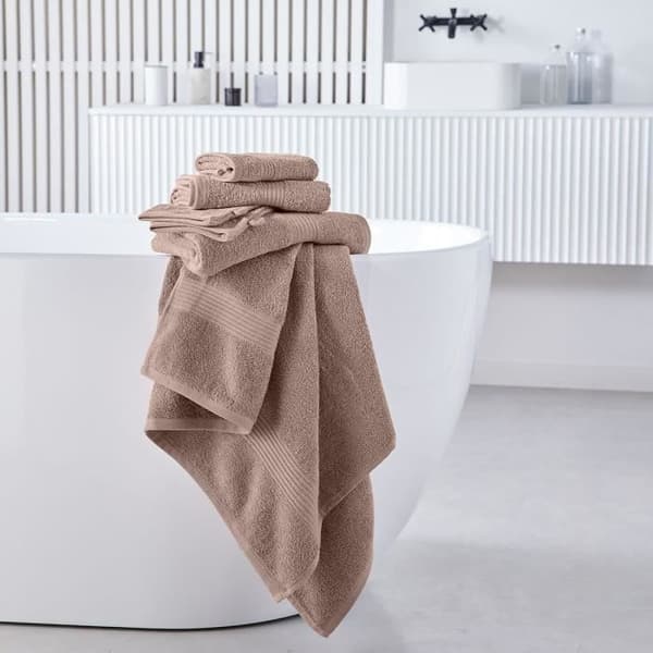 Set med 2 TODAY handdukar 50x90 cm 100% Bomull - Sandrosa