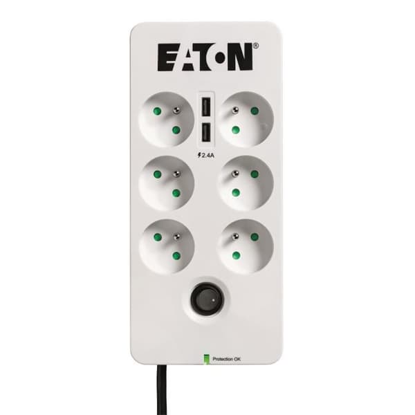 EATON Surge Suppressor / Protector - Skyddslåda - 6 x FR - 2,50 kVA - 230 V AC ingång