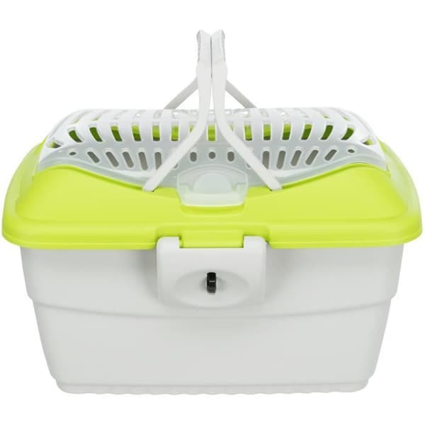 TRIXIE Transportbox Mini-Capri 40 × 22 × 30 cm ljusgrå / blå för gnagare