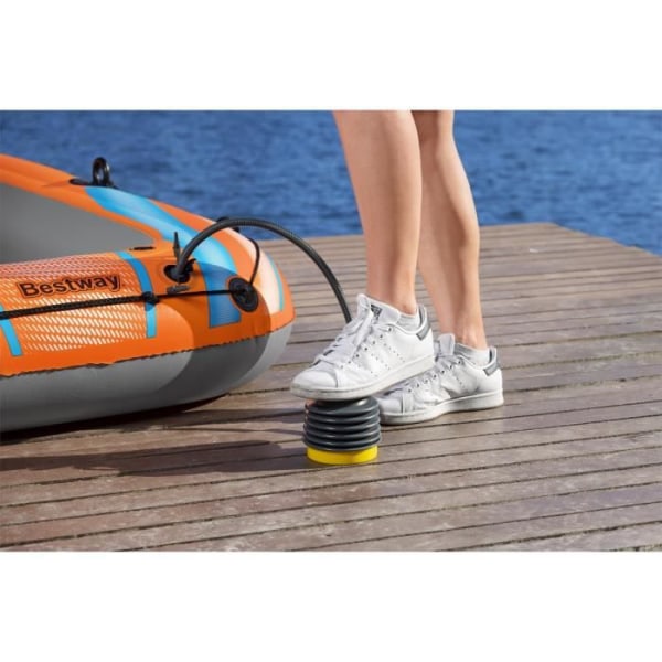 Canoe - Bestway - Kondor Elite  2000 RAFT SET - 196 x 106 cm - 1 Vuxen+1 barn - 120 kg max - 2 paddlar pump - 2 paddlar