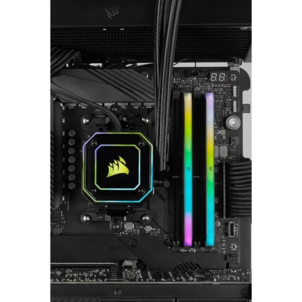 Corsair Memory Vengeance RGB RT 3200MHz 32GB (2x16GB) DIMM DDR4 Svart för AMD Ryzen (CMN32GX4M2Z3200C16)