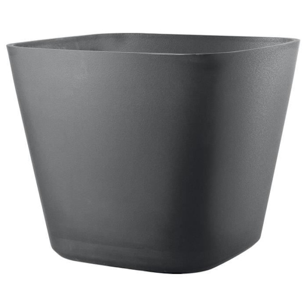 Fyrkantig blomkruka - DEROMA - Origin - 12 L - Grå