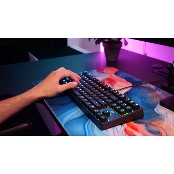 Cherry XTRFY K4V2 RGB TKL mekaniskt speltangentbord - TKL-format - svart