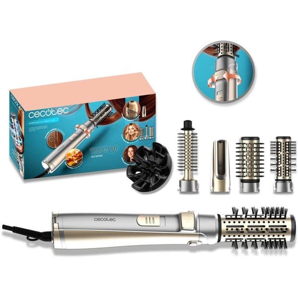 Blåsborste - CECOTEC - CeramicCare AirBrush Gyro 5in1 - 1100 W