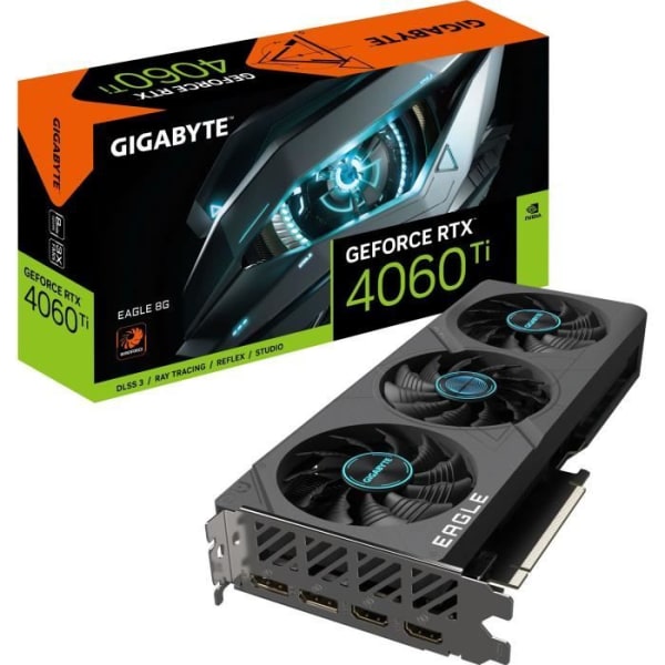 GIGABYTE - Grafikkort - GeForce - RTX 4060 Ti EAGLE 8G