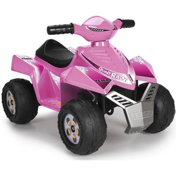 FEBER - Quad Racy Pink - Elfordon för barn 6 volt