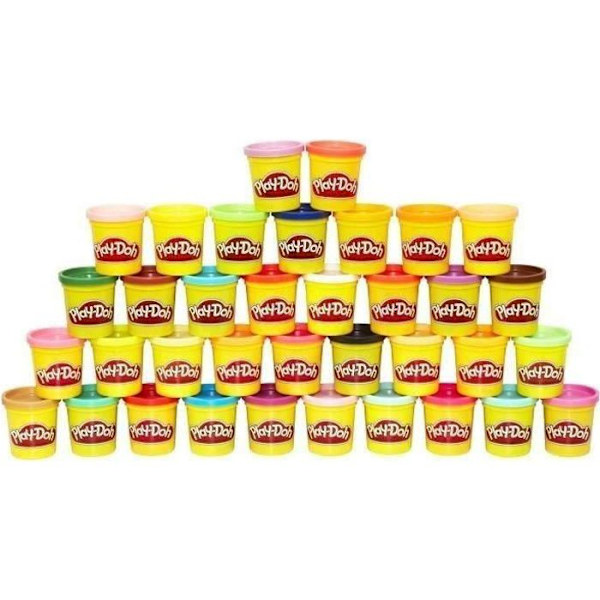Play-Doh Set med 36 84g burkar modellera, flera färger, 24 månader och äldre