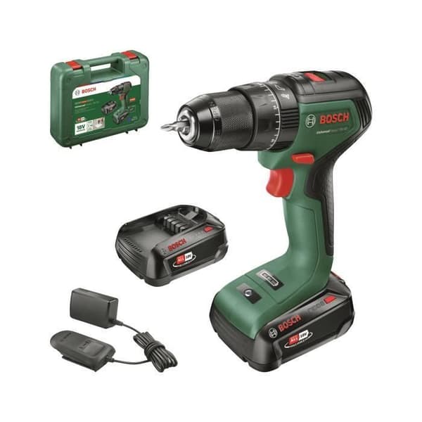 Bosch UniversalImpact 18V60 förarborr (+2x2,0Ah batterier) + AL 18V-20 laddare