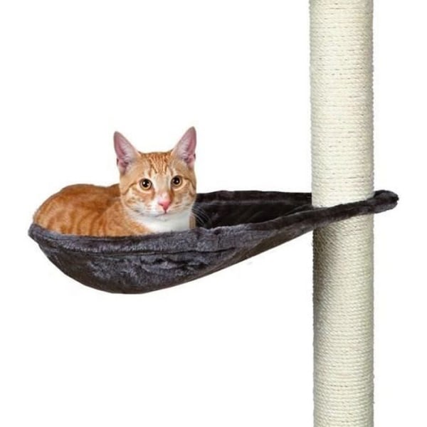 TRIXIE hängmatta - XL bo för skrapstolpe för platinagrå kattplysch ø 40 cm