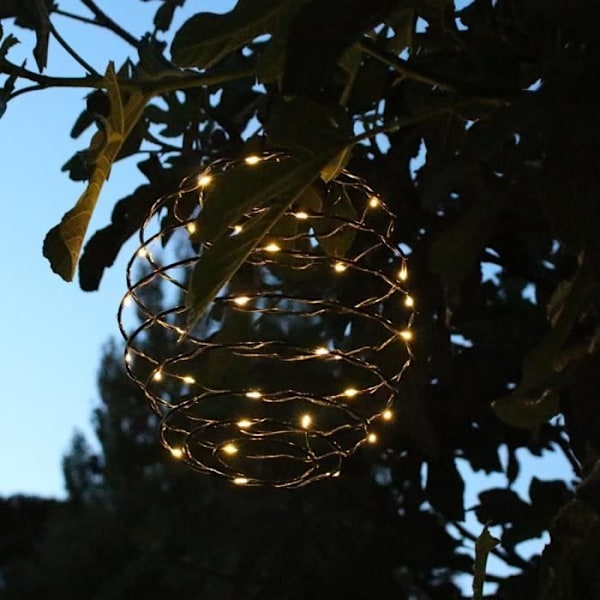 Solar pendellampa - LUMISKY - ORION - H37 cm - Mikrospiral - Varmvit LED