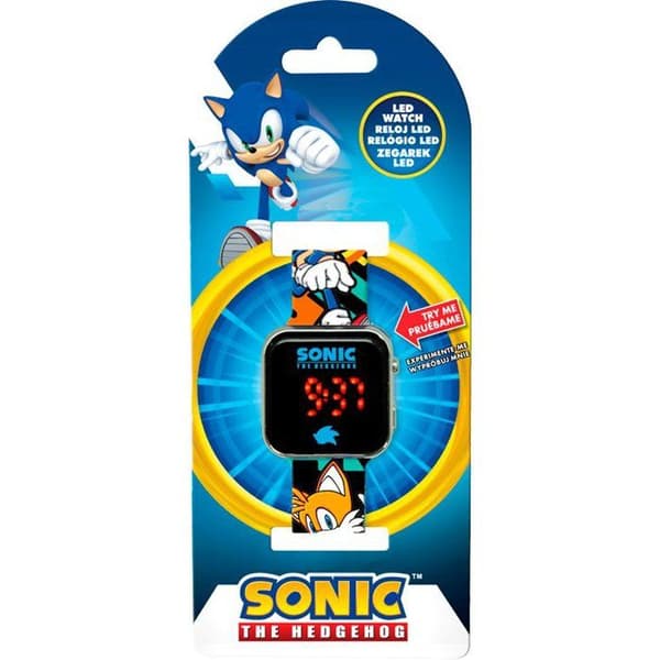 LED-klocka - BARNLICENSERING - Sonic - Ålder 4+