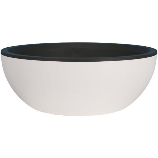 RIVIERA - Blomkrukskärare - granit D40 - vit