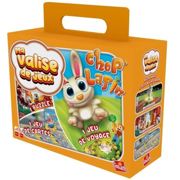 Multispel resväska 3-Chop Rabbit Travel GOLIATH