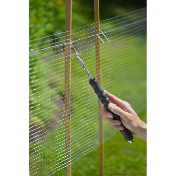 NATURE Wire twisting machine - Automatic, rubber handle - Included 50x (L16 cm x Ø1 mm) - Galvanized steel buckle ties - H30 cm