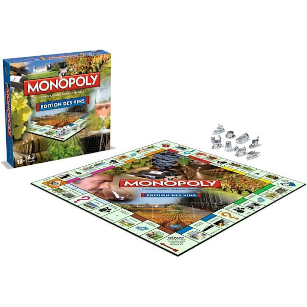 MONOPOLY - Vinutgåvor - Brädspel - Fransk version