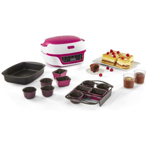 TEFAL KD810112 Cake Factory Delices Intelligent kakmaskin, 5 autoprogram, 1 manuellt läge, CreaBake formsats ingår