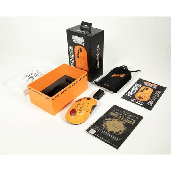 Spelmus - Trådbunden/Trådlös PC - KONIX - Naruto Shippuden - Numbered Pro Collector's Edition - Orange