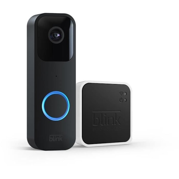 Intercom med synkroniseringsmodul 2 - BLINK HOME SÄKERHET - Svart