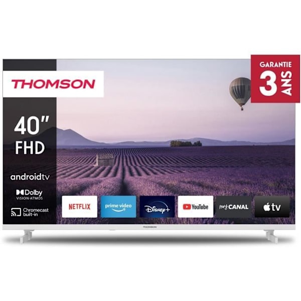 THOMSON 40FA2S13W - LED TV 40 (101 cm) - Full HD - Android Smart TV - 3xHDMI 1.4 Svart