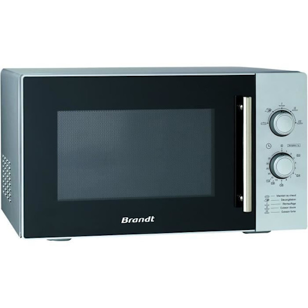 BRANDT SM 2602S Silver enkel-funktion mikrovågsugn - 26 L - 900 W - Fristående