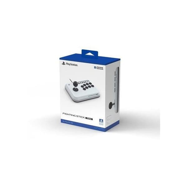 Gamepad - PC, PS4 och PS5 - Fighting Stick Mini - PlayStation - Kabelansluten - Vit - Hori