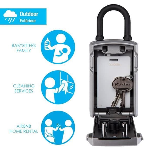 MASTER LOCK ansluten nyckelbox - Bluetooth eller kombination - med handtag