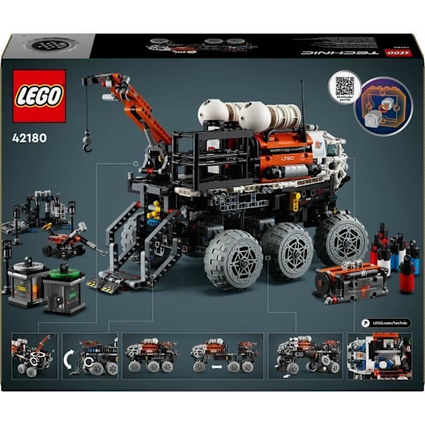 LEGO Technic 42180 Mars Bemannad Exploration Rover, leksak med rymdtema