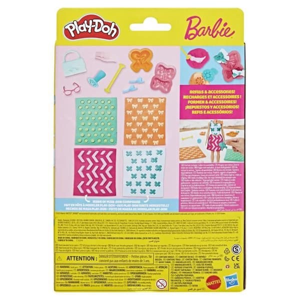 Play-Doh Barbie-pärlor och rosetter, refills till modelleringsset