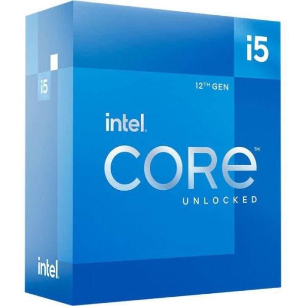 Processor - INTEL - Core i5-12600K - 10 kärnor (6P + 4E) - Sockel LGA1700 - Chipset Series 600 - TDP 125W (BX8071512600K)