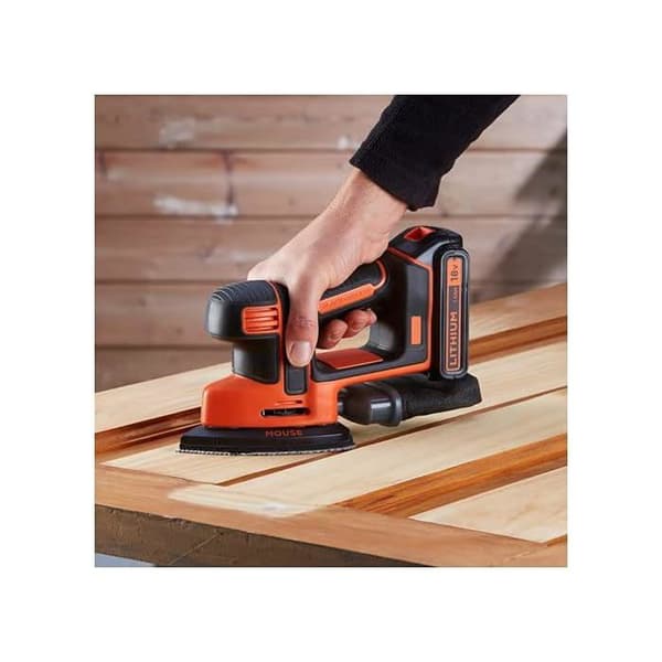 Sladdlös detaljslip - BLACK & DECKER - BDCDS18 18V - Musdesign - Dammpåse