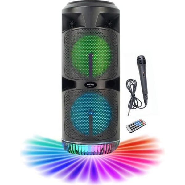 INOVALLEY KA03-XXL - Karaoke högtalare - Bluetooth V5.0 - 450 W
