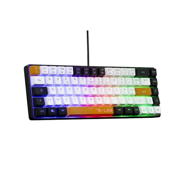Speltangentbord - THE G-LAB - KEYZ-HYDRO-BKWO/FR - 60 % membran 3 färger svart + vit + orange