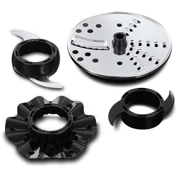 Multifunktionsrobot - RUSSELL HOBBS - Mattsvart 24732-56 - 600 W - 2,5 L skål - Rostfria blad - Vändbar skiva - Mattsvart